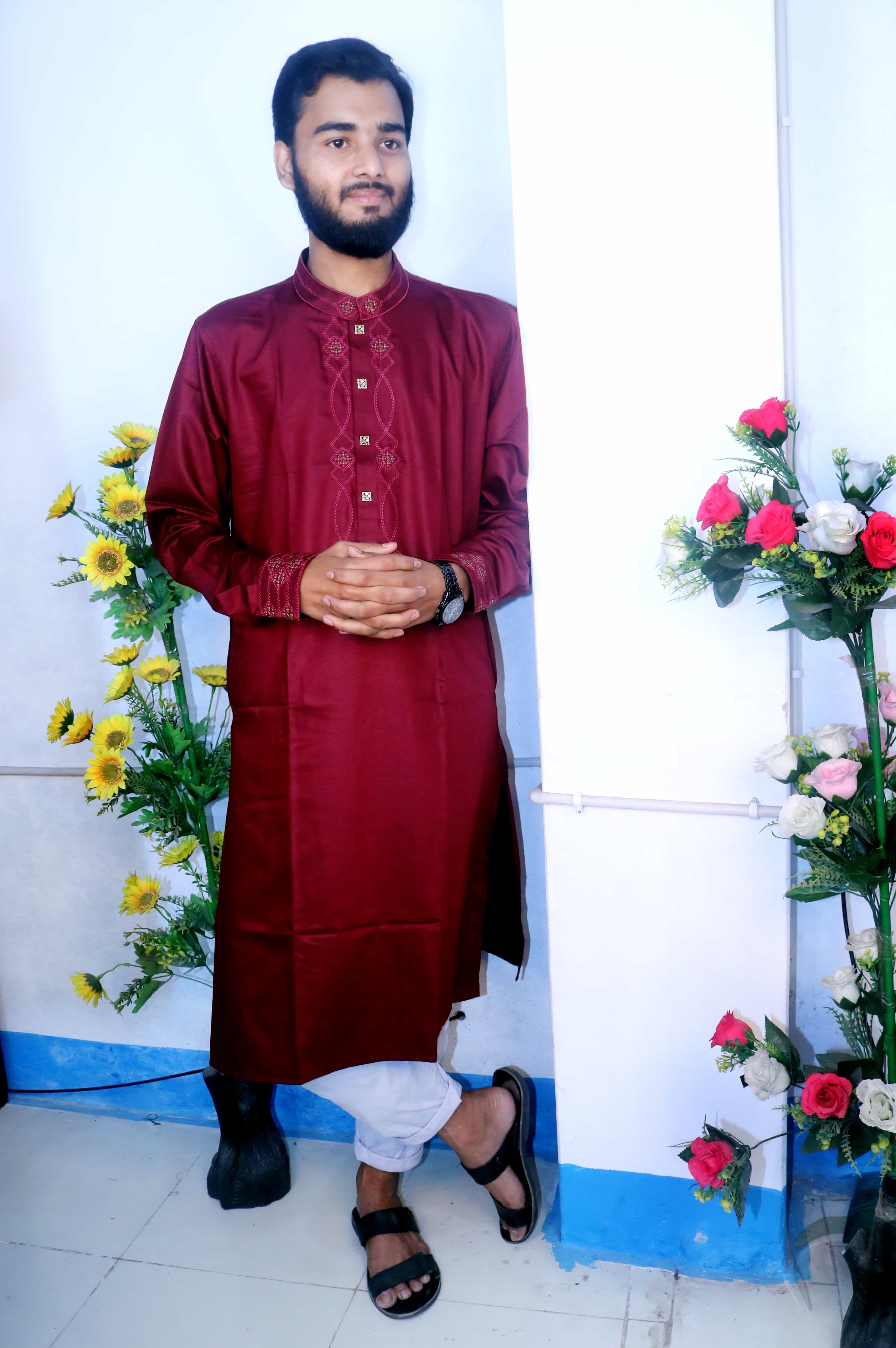 Indian Cotton Embroidery Panjabi For Men – CP 103