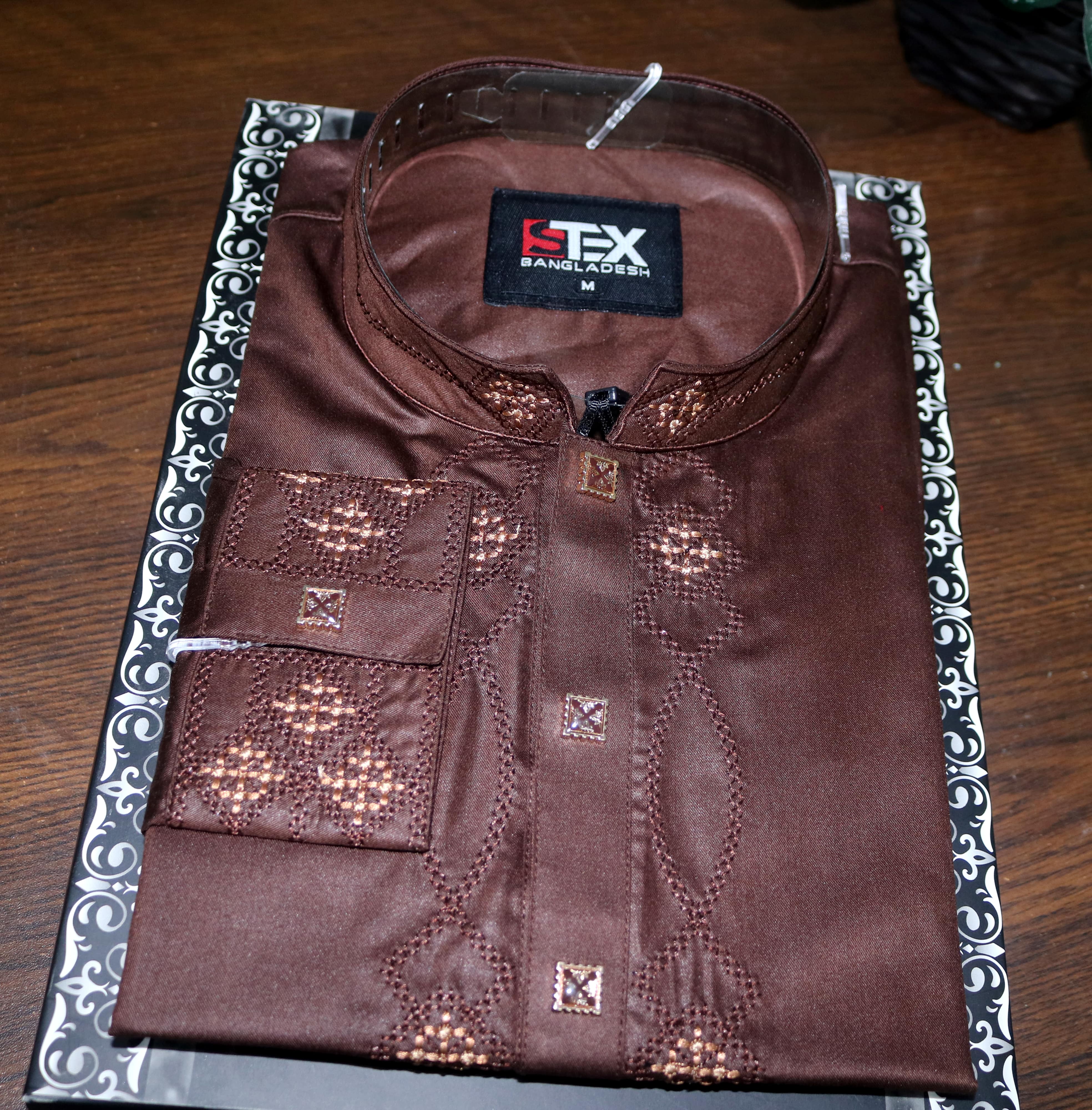 Indian Cotton Embroidery Panjabi For Men – CP 104