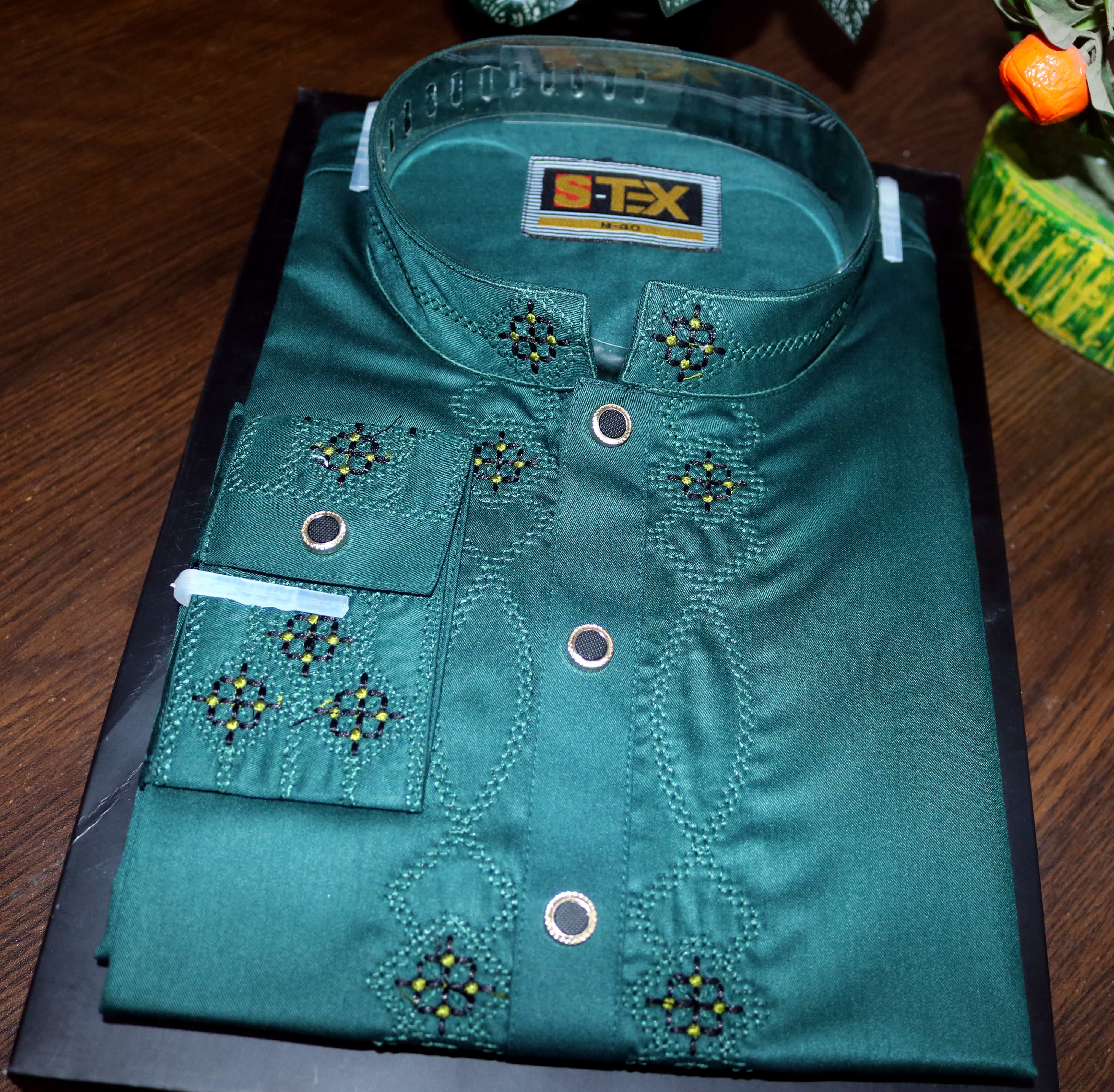 Indian Cotton Embroidery Panjabi For Men – CP 105