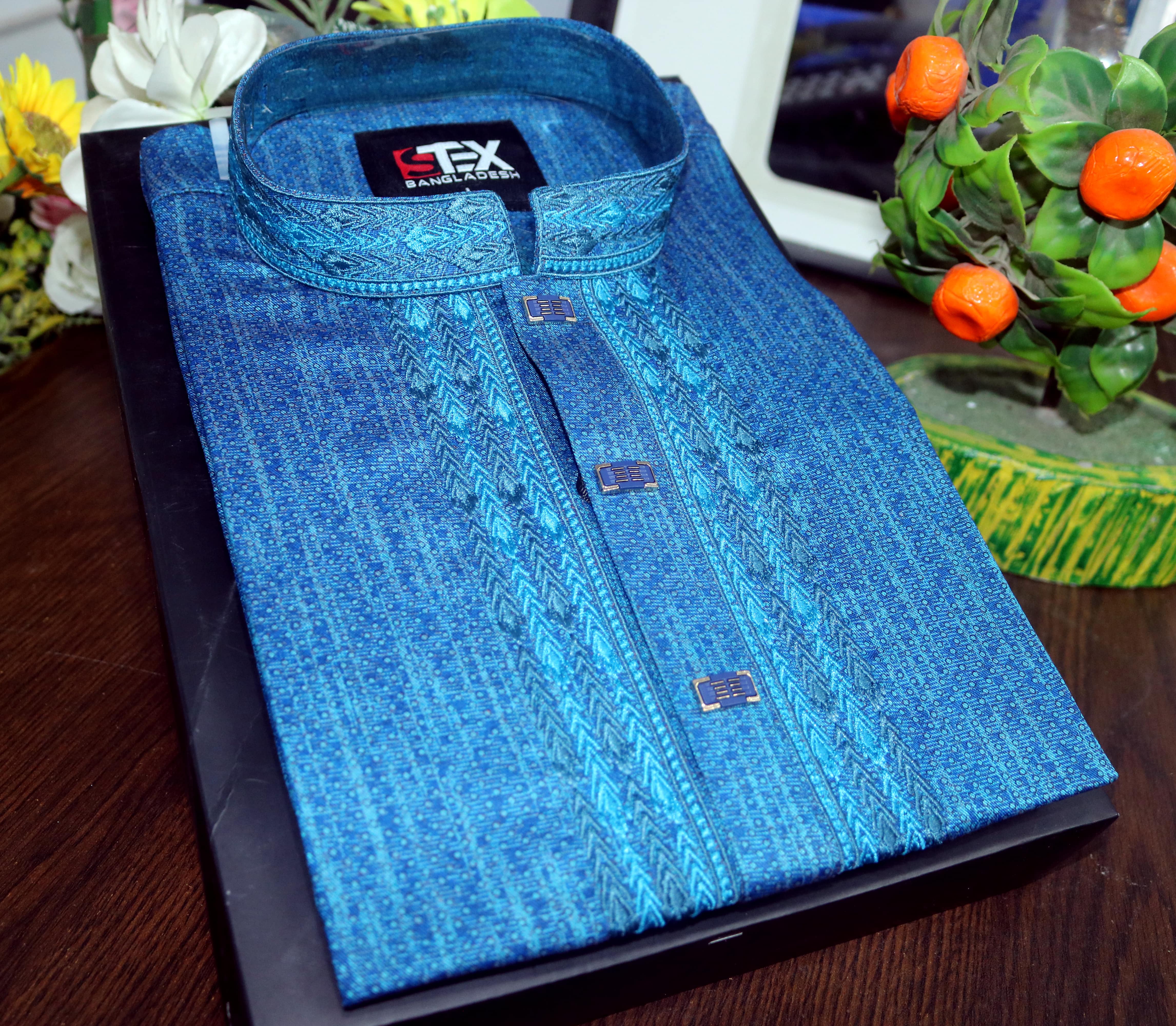 Print Embroidery Panjabi For Men – CP 106